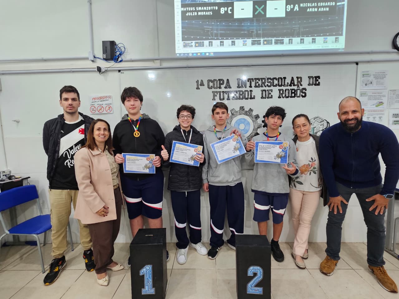 Estudantes disputam Copa de Futebol de Robôs em Blumenau