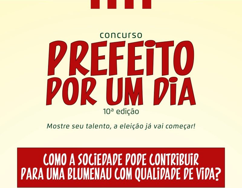 Prefeitura lança concurso Prefeito Por um Dia