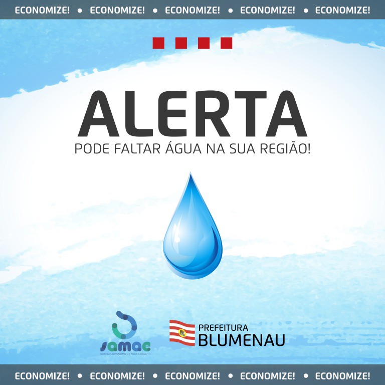 Samae alerta para possível falta de água nesta quinta e sexta-feira