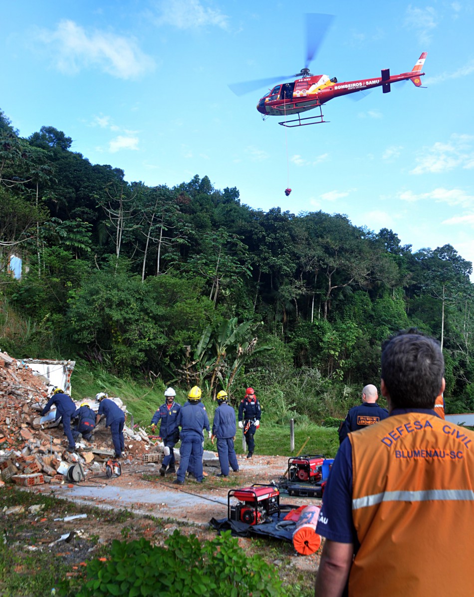 Blumenau participa de Simulado de Reação a Desastres