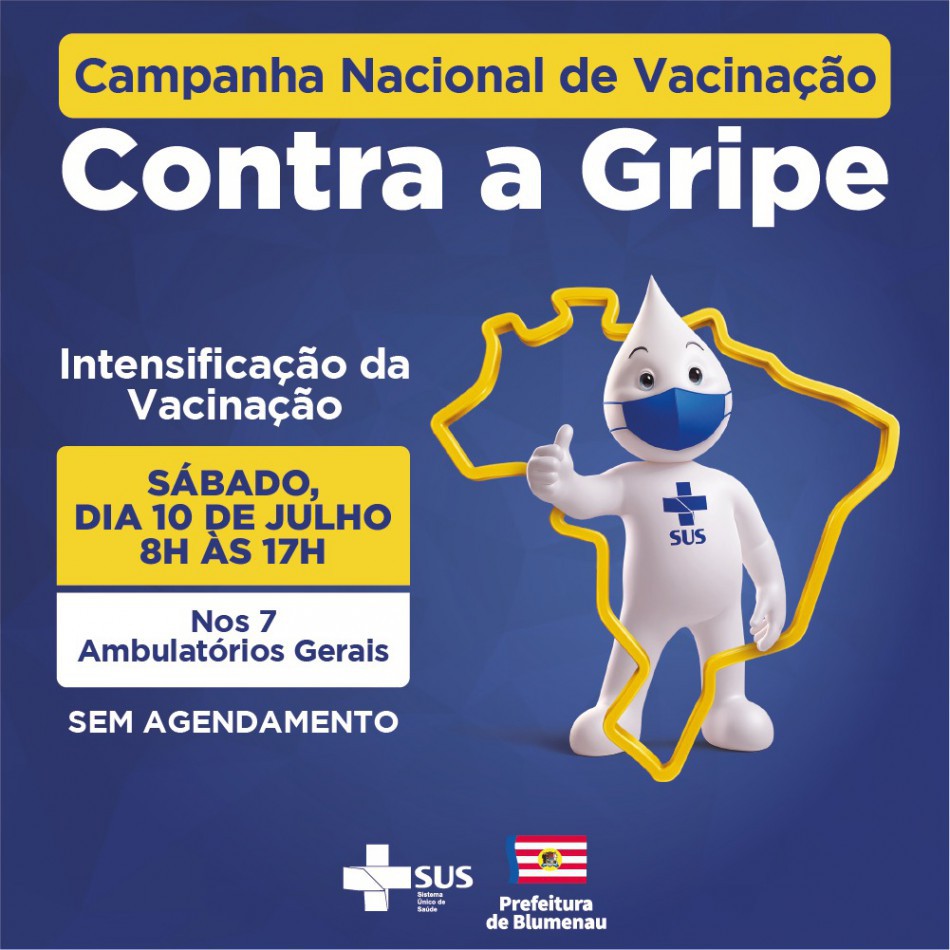 Mais de 37 mil pessoas precisam se vacinar contra Influenza em Blumenau