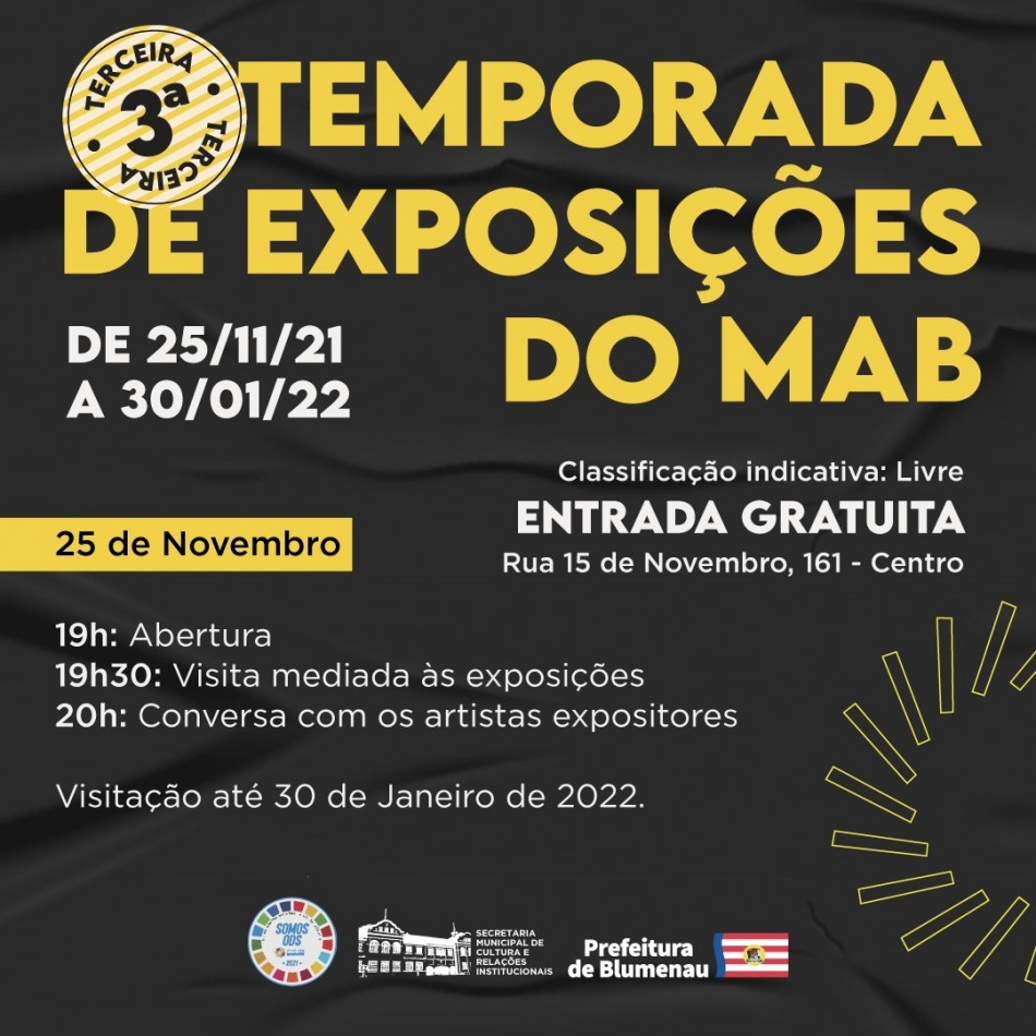 Abertura da 3ª Temporada de Exposições do MAB é nesta quinta, dia 25