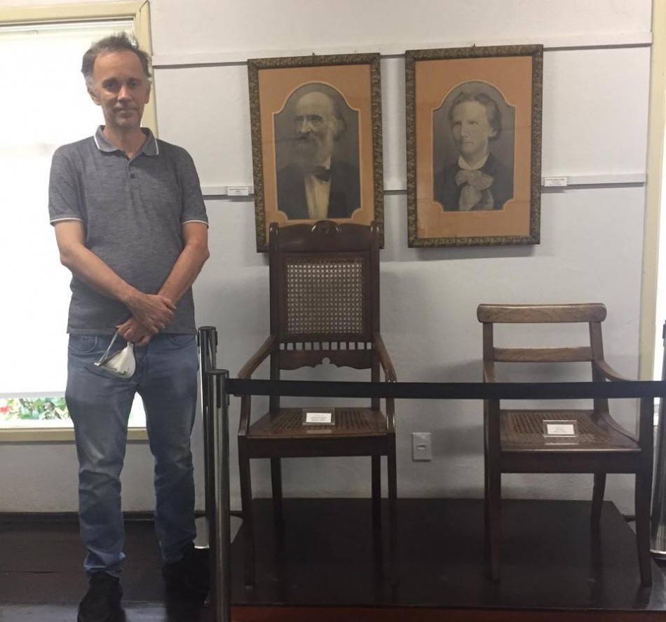 O Museu Fritz Müller recebeu a visita do tataraneto do naturalista