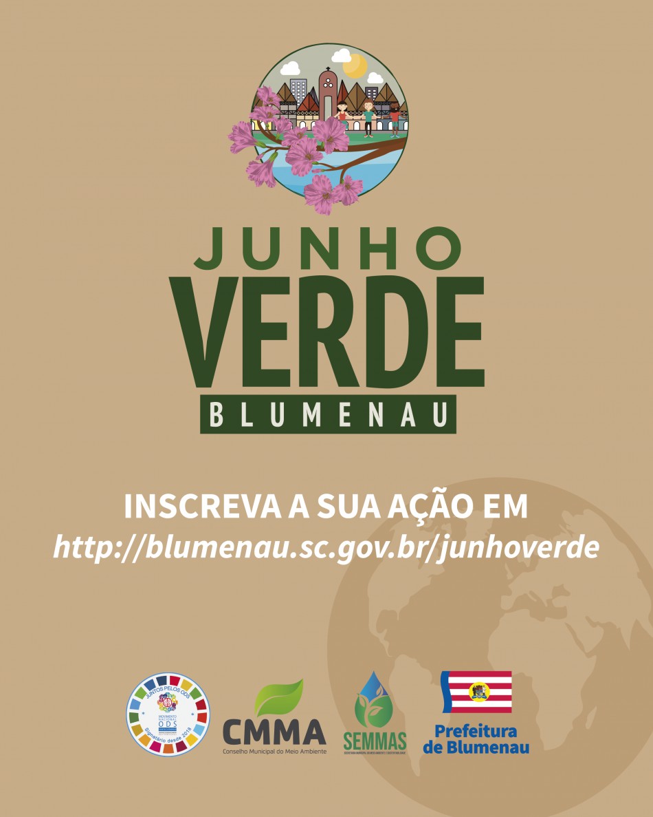 Prefeitura de Blumenau prorroga o prazo das inscrições para participar do calendário do Junho Verde