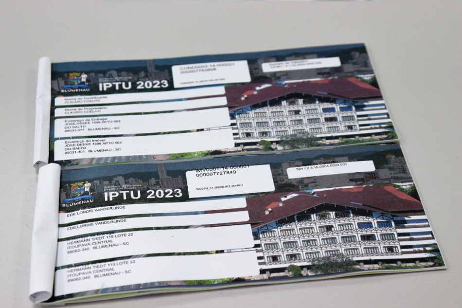 Guia verde do IPTU vence na próxima segunda, dia 13