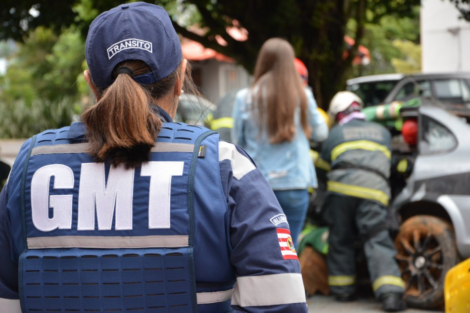 Simulado de sinistro de trânsito do Movimento Maio Amarelo é realizado no Parque Ramiro Ruediger